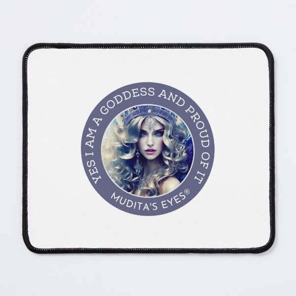 Item preview, Mystic "Yes I am goddess and proud of it" Classic Goddess Divine Feminine Sticker designed and sold by MuditasEyes.