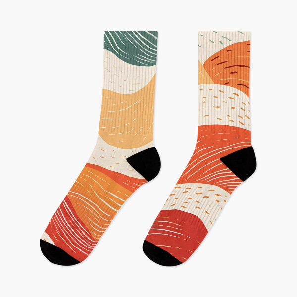 Item preview, Artistic hand painted abstract stripes and dots 18 designed and sold by UnaWu533.