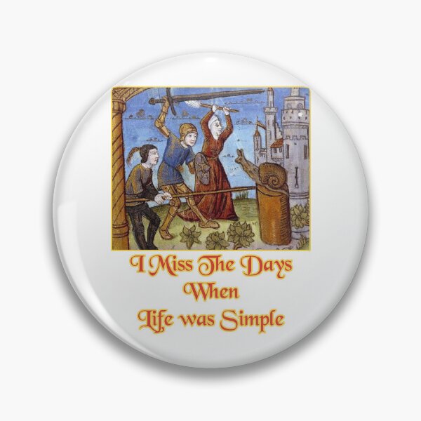 Item preview, 'I Miss the Days When Life was Simple' Snail Fight Naïve Painting - Medieval Designs Collection designed and sold by Ridiculam Toga.