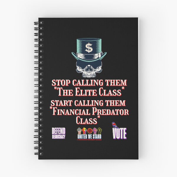 Item preview, PMD01003 Progressive Movement Designs Finaincial Predator Class billionaire skull protest design shows you support democracy and economic justice for Progressives Democrats Independents Socialists designed and sold by ProgressiveLeft.
