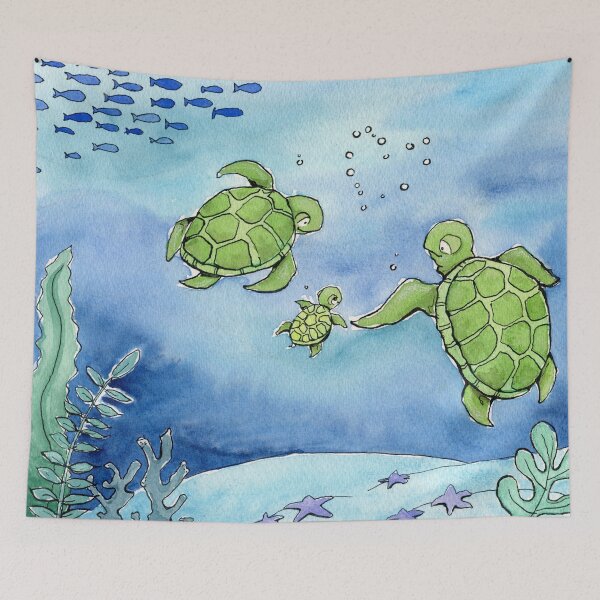 Item preview, Sea Turtle Family designed and sold by Amy Preveza.