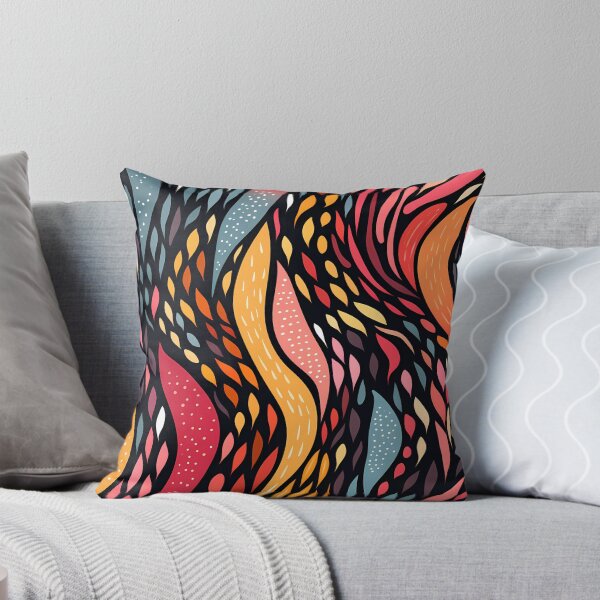 Item preview, Artistic hand painted abstract stripes and dots 19 designed and sold by UnaWu533.