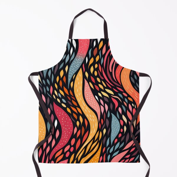Item preview, Artistic hand painted abstract stripes and dots 19 designed and sold by UnaWu533.