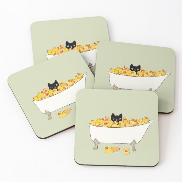 Item preview, Black Kitty In Bathtub designed and sold by bignosework.