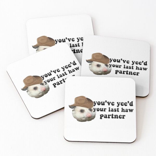 Item preview, Cowboy Possum, You've yee'd your last haw partner, Possum memes, Funny cute opossum designed and sold by FantaztikGifts.