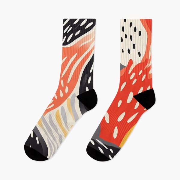 Item preview, Artistic hand painted abstract stripes and dots 24 designed and sold by UnaWu533.