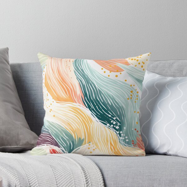 Item preview, Artistic hand painted abstract stripes and dots 26 designed and sold by UnaWu533.