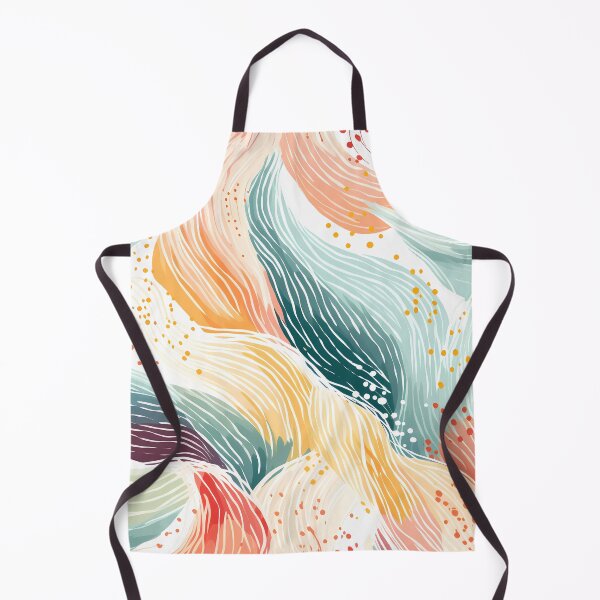 Item preview, Artistic hand painted abstract stripes and dots 26 designed and sold by UnaWu533.