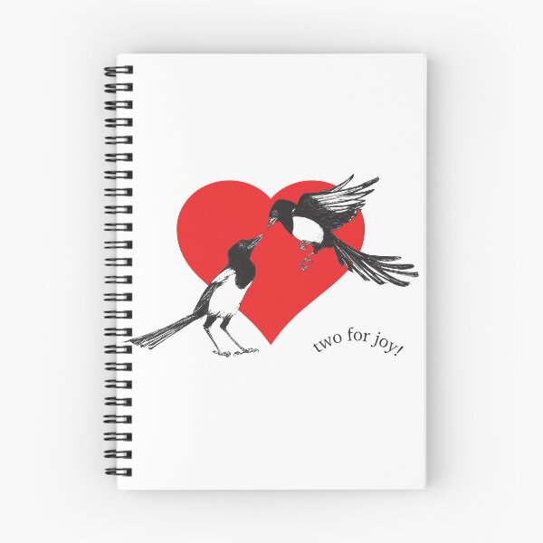 Item preview, Two for joy! Magpies in love designed and sold by LucySeaCrow.