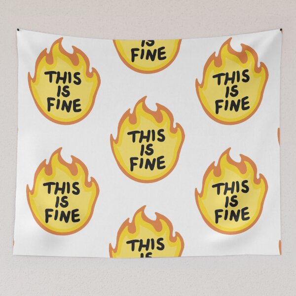 Item preview, This Is Fine Flames designed and sold by cutler-deedee.