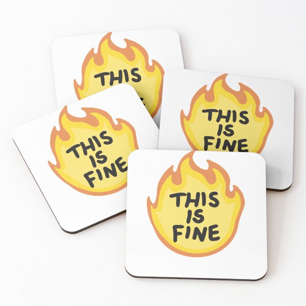 Item preview, This Is Fine Flames designed and sold by cutler-deedee.