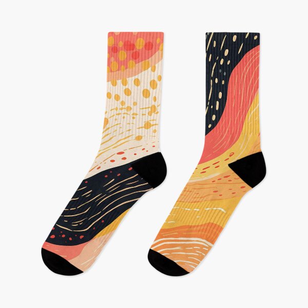 Item preview, Artistic hand painted abstract stripes and dots 27 designed and sold by UnaWu533.