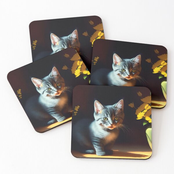 Item preview, Chartreux kitten designed and sold by Pixeledfox.