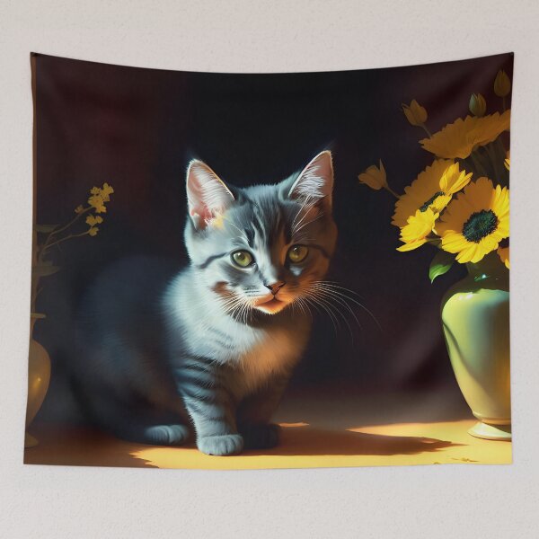 Item preview, Chartreux kitten designed and sold by Pixeledfox.