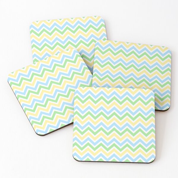 Item preview, Chevron Pattern. Pastel Green Blue Yellow color designed and sold by Aetherier.