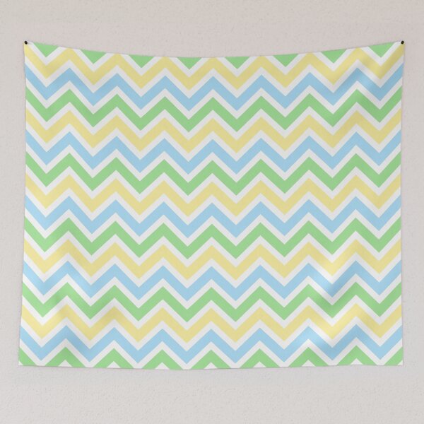 Item preview, Chevron Pattern. Pastel Green Blue Yellow color designed and sold by Aetherier.