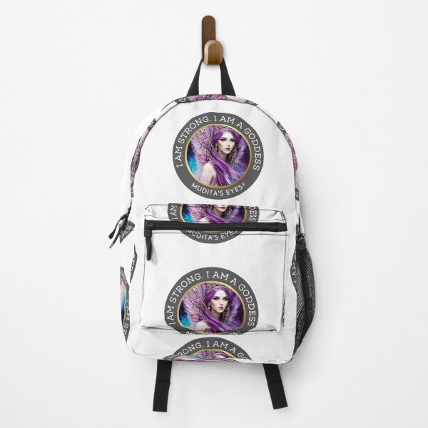 Item preview, Mystic "I am strong. I am a goddess" Purple Goddess Divine Feminine Sticker designed and sold by MuditasEyes.