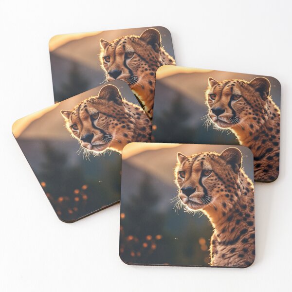 Item preview, Guepardo selvagem e montanhas ao fundo designed and sold by Polistchuk.