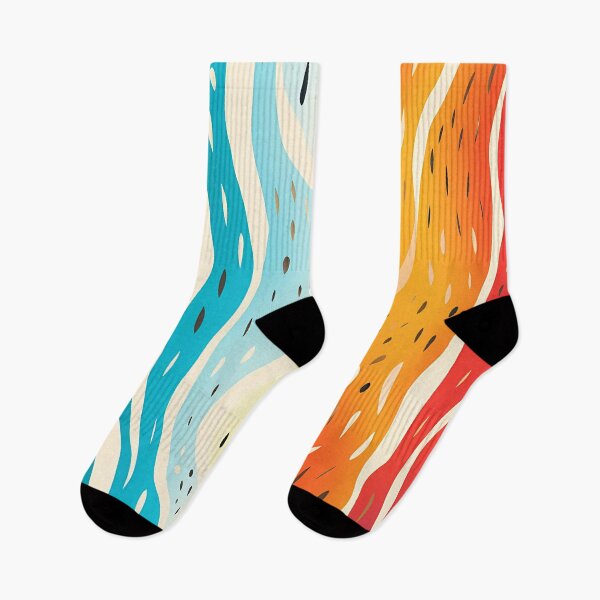 Item preview, Artistic hand painted abstract stripes and dots 29 designed and sold by UnaWu533.