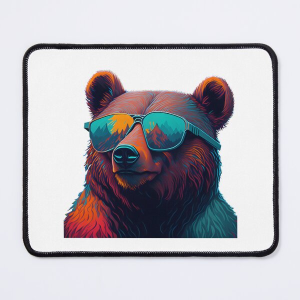 Grizzly Bear with Sunglasses Poster for Sale by Digital Art Works