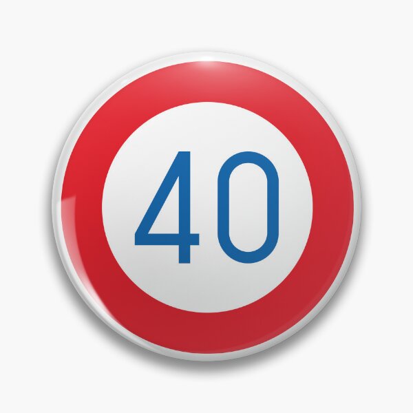 Item preview, Speed Limit 40 Kph Road Sign designed and sold by NeonNoirDesigns.