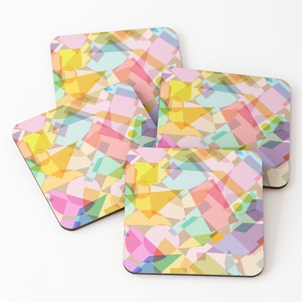 Item preview, Rainbow Kaleidoscope Glass Multicoloured Geo Shapes designed and sold by Cecilia Mok.