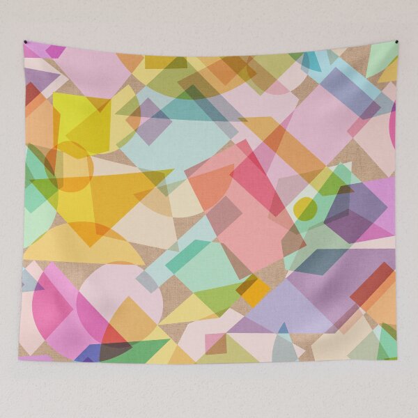 Item preview, Rainbow Kaleidoscope Glass Multicoloured Geo Shapes designed and sold by Cecilia Mok.