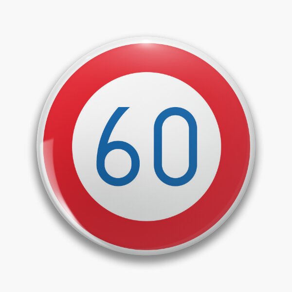 Item preview, Speed Limit 60 Kph Road Sign designed and sold by NeonNoirDesigns.