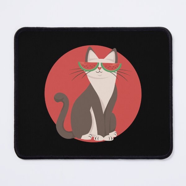 Item preview, Cat in watermelon glasses designed and sold by Art-of-Rory.