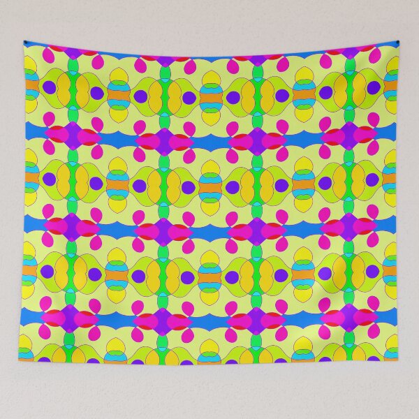 Item preview, Abstract full color line pattern  designed and sold by nickardi.