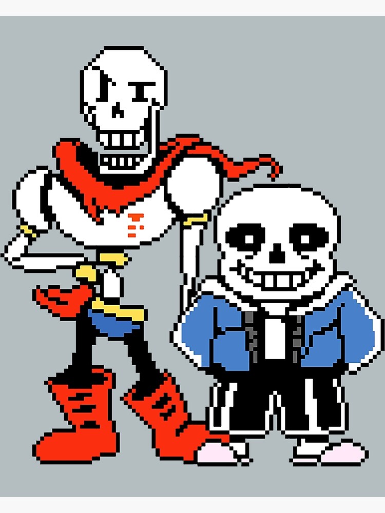 Undertale Sans and Papyrus canvas purchases artwork