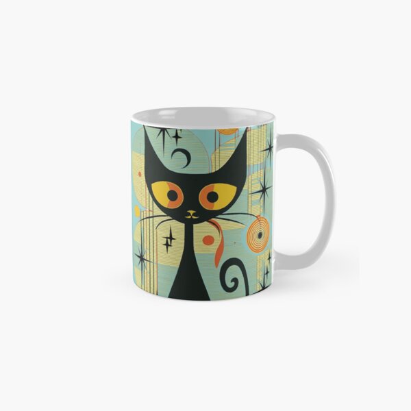 Item preview, Mid Century Modern Atomic Cat, Retro Black Cat, MCM cat designed and sold by BrightStreet.