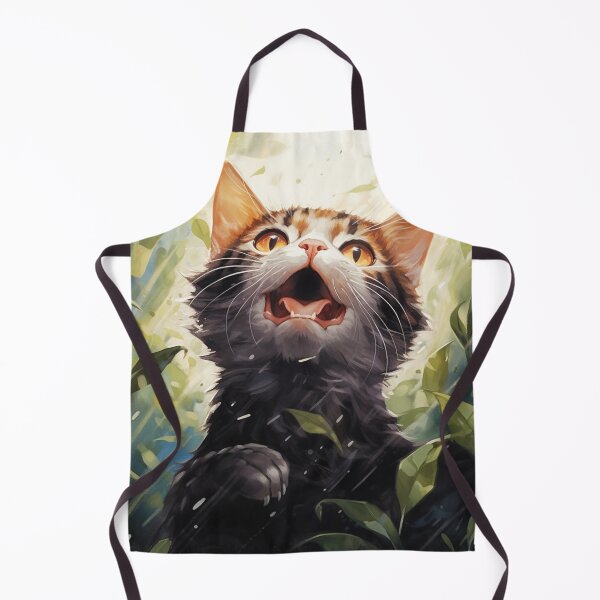 Item preview, Gatinho cinza e plantas ilustração designed and sold by Polistchuk.
