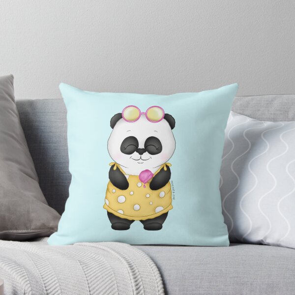 Item preview, Happy Cute Summer Panda designed and sold by PancakeAndLoaf.