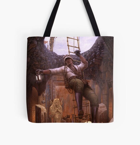 Steampunk Archaeologist All Over Print Tote Bag