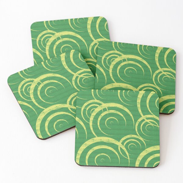 Item preview, Bright Green and Yellow Abstract Swirl Design designed and sold by Pevkay97.