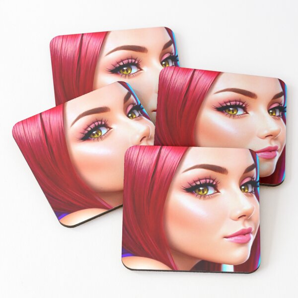 Item preview, Cat Valentine Red Hair Girl Close Up Cartoon (AI Art) designed and sold by allicocanasia.