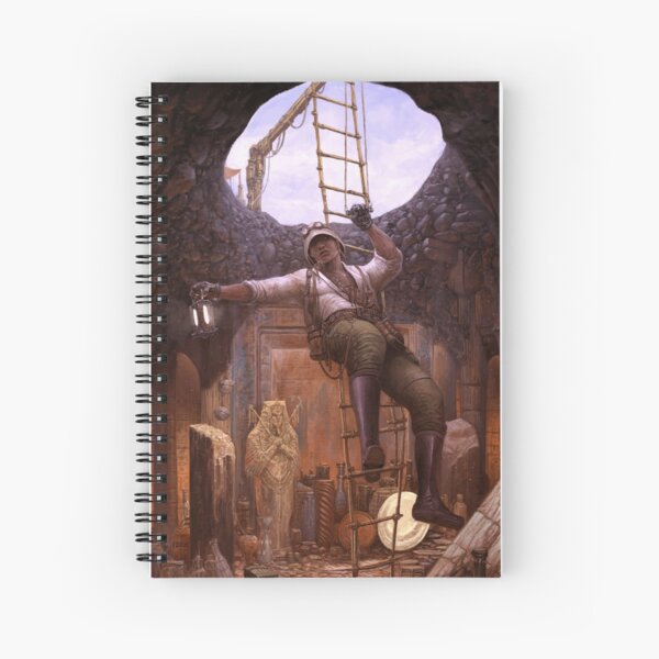 Steampunk Archaeologist Spiral Notebook
