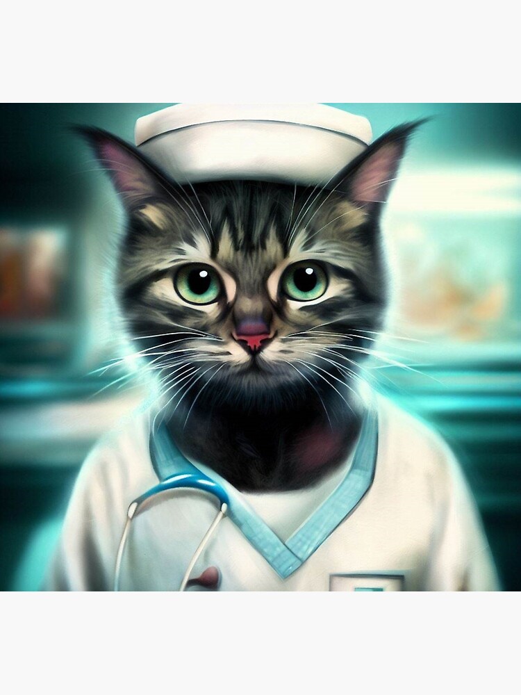 Cat dressed 2024 as nurse