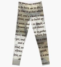 Ecc 3 1-8 Zu jeder Sache gibt es eine Jahreszeit Leggings
