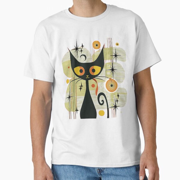 Item preview, Mid Century Modern Atomic Cat, Retro Black Cat, MCM cat designed and sold by BrightStreet.