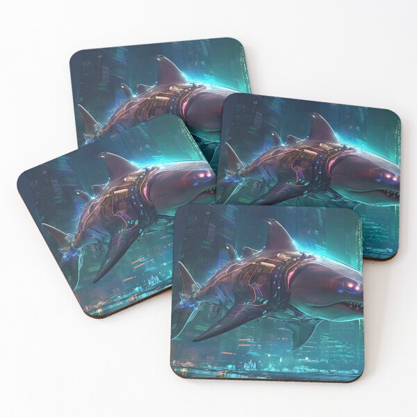 Item preview, Neon Shark designed and sold by Cosmic-graphics.