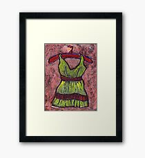 Dress on a hanger Framed Print