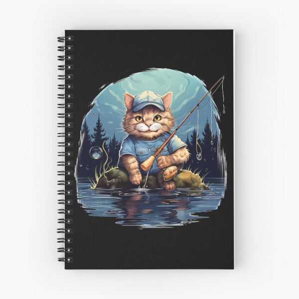 Item preview, Cat On Fish Cat Fisherman  designed and sold by ArtFromBeyond.