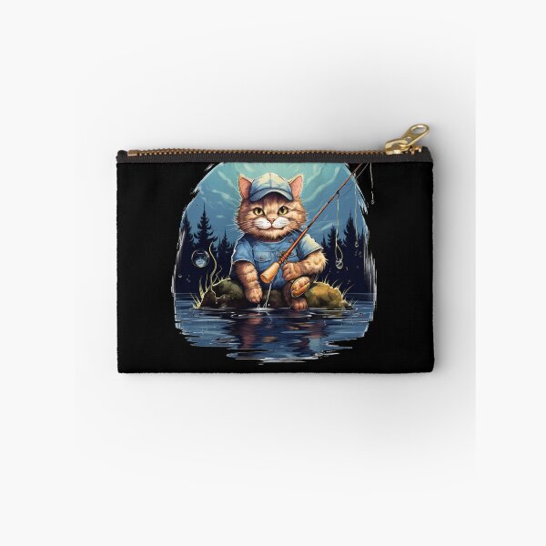 Item preview, Cat On Fish Cat Fisherman  designed and sold by ArtFromBeyond.