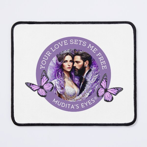 Item preview,  Romantic " Your love sets me free" Divine Angelic Soulmates Couple Sticker designed and sold by MuditasEyes.