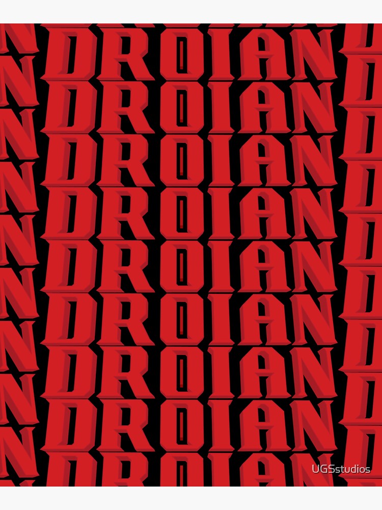 Thumbnail 5 of 5, Tote Bag, Droian Retro Horror Sci-fi Metroidvania Logo designed and sold by UGSstudios.