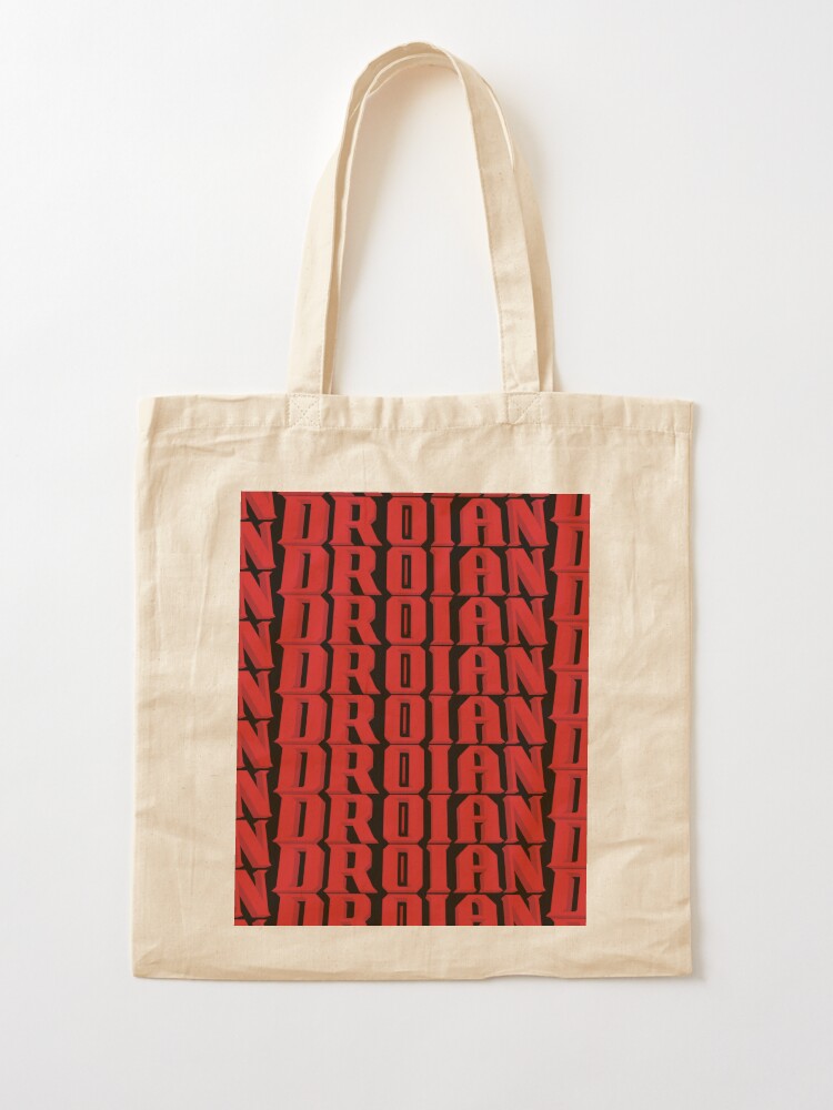 Thumbnail 2 of 5, Tote Bag, Droian Retro Horror Sci-fi Metroidvania Logo designed and sold by UGSstudios.