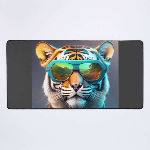 Item preview, The Cool Tiger with Sunglasses, Futuristic designed and sold by Magical-bear.