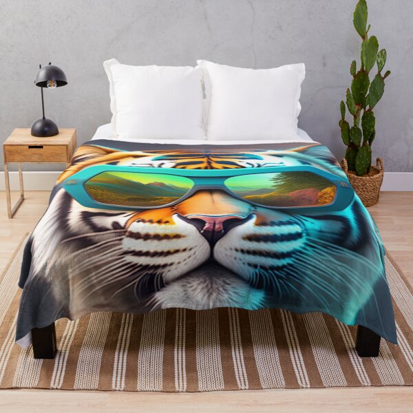 Item preview, The Cool Tiger with Sunglasses, Futuristic designed and sold by Magical-bear.